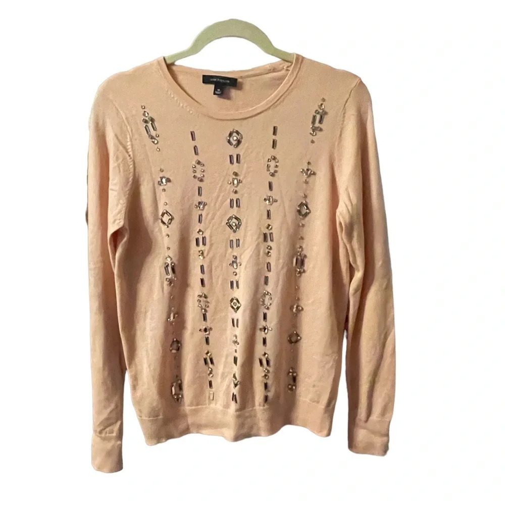 ANN TAYLOR JEWELED SWEATER